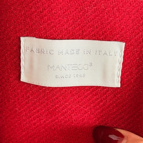 Karen Millen Italian Wool Red Wine Coat - Picture 8 of 9